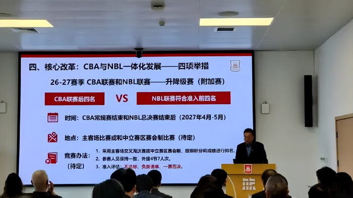 CBA升降级制度启动：末四球队将与NBL前四展开激