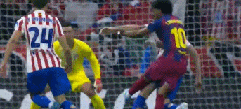 巴萨10人作战客场险胜马竞 总比分2-3无缘欧冠四